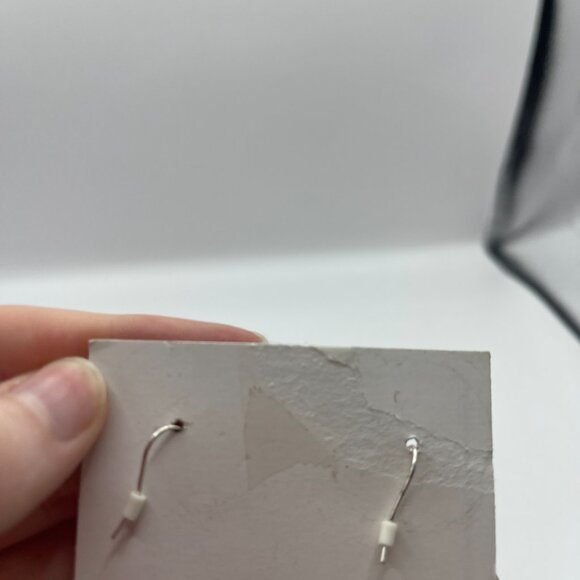 NWT Silver Hoops with Dangle Fringe Earrings - Picture 6 of 6